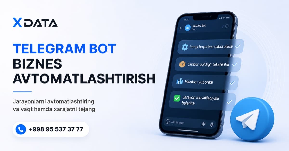 Telegram bot biznesni qanday avtomatlashtiradi